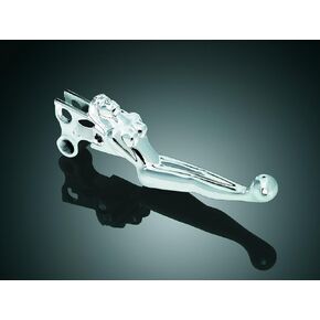 Kuryakyn 1049 Motorcycle Handlebar Accessory: Girl Silhouette Clutch and Brake Trigger Levers for 1996-2017 Harley-Davidson Motorcycles with Cable Clutch, Chrome, 1 Pair, Black