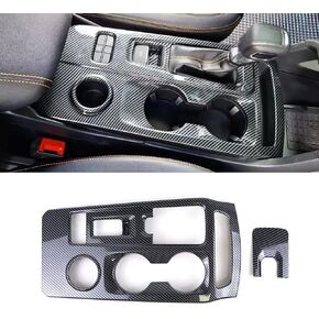 Center Control Gear Box Shift Knob Panel Sticker Cover Compatible with Ford Ranger 2022-2025 Car Real Carbon Fiber Console Gear Shift Panel Trim Sticker Decorative Cover Accessories