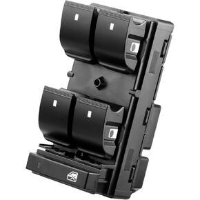 Driver Side Power Window Switch Replacement for 2007-2013 Chevy Silverado 1500 2500 3500, Traverse, HHR, GMC Sierra, Yukon, Buick, Master Control Power Window Switch, OE# 25789692, 20945129