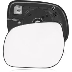Drive Left Side Mirror Glass Assembly with Plastic Back Plate Non-Heated Fit for Toyota RAV4 2006-2011, Left Rear View Glass Replace 8796142790