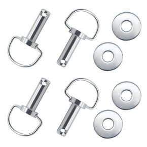 1/4 Turn Quick Release Fasteners Bolts with Washers Motorcycle Saddlebag Mounting Pins Fits for Harley Touring Softail Road King Electra Street Glide