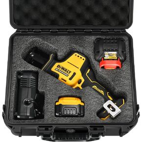 Tool Case for Dewalt Reciprocating Sawzall - Power Tool Kit Hard Storage Case for Dewalt Saw Zall, Waterproof Box for Dewalt Cordless Sawzall 20 Volt Max DSC367 | DSC387/Battery/Charger (Only Case)