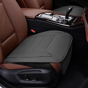 PU Leather Car Seat Cover Bottom Seat Cover for Luxury & Comfort with Storage Pocket Universal Fit for 95% of Vehicles Seat Cushion Cover(Black,1 Piece)