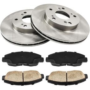KAC Front Brake Kit, Brake Rotors and Pads Kit Replacement for Civic 2006-2011, Hardware Brake Kit OEM 31311 D465A in Kuwait