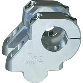 Rox Speed FX 3R-B17R-15M 1-1/2in. Barback Risers for 1-1/8in. Handlebars - Machine Finish,silver