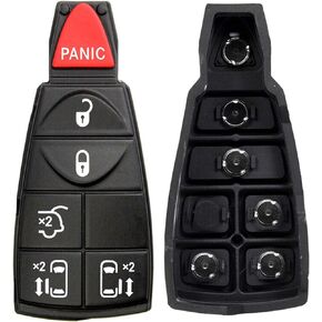 Lot of 1x New Replacement Key Fob Fobik Rubber Button Pad Compatible with & Fit for Dodge, Chrysler, VW