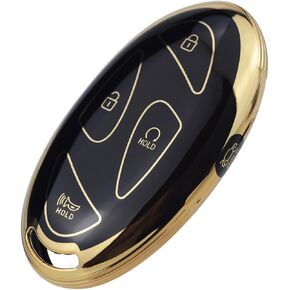 Soft Shockproof Flexible TPU Remote Key Fob Cover Protector for Hyundai Elantra Sonata Hybrid SEL FWD Ioniq 6 Santa Fe KONA 2023 2024 2025 95440-AA500 95440-BE060