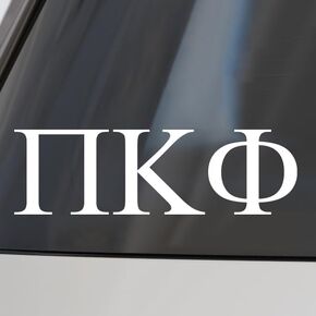 Pi Kappa Phi Fraternity Car Decal Sticker- Greek Letters Design, Officially Licensed Pi Kappa Phi Window Sticker