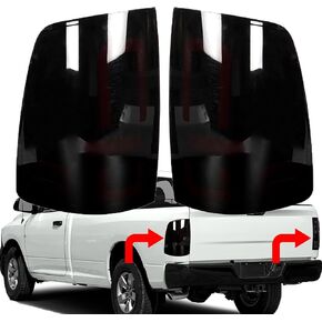 1 Pair of Tail Lights Replacement for 2009-2018 Ram 1500 2010-2018 Ram 2500/3500 Rear Brake Lamps 55277415AF, CH2818124, 55277414AF, CH2819124