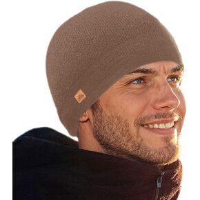 NOVICA Alpaca Blend Knit hat, 'Sepia Minds' Brown