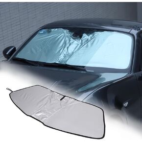 Car Windshield Sun Shade Compatible with Mazda MX-5 2016-2024 Sunshade Foldable UV Reflector Auto Window Sunshade Visor Shield Cover (Style B)