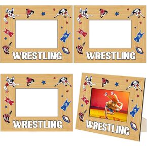 Qunclay 3 Pcs Wrestling Photo Frames 8 x 10 Inch Wrestling Theme Gift for Wrestling Professionals Wrestling Lovers Wrestling Picture Frames Ornaments for Christmas Birthday Celebration Party Gifts