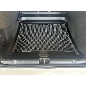 Floor Style Automotive Trunk Mesh Cargo Net for Mercedes-Benz EQE Sedan 2023-2024 - Premium Trunk Organizers and Storage - Luggage Net for Sedan - Best Car Organizer for Mercedes-Benz EQE