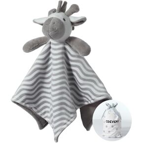 CREVENT Cozy Plush Baby Security Blanket Loveys for Baby Boys with Animal Face, Baby Shower/Birthday Gifts for Newborns Infant Toddler (Brown Monkey)