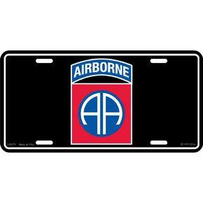 EE, Inc. US Army 82nd Airborne Division License Plate