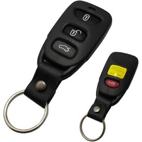 Replacement Key Fob Cover Shell Blank fit for Hyundai Tucson Sonata Elantra Kia Rio Sportage Keyless Entry Key Fob Case