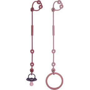 أحزمة أمان للعبة، مشابك لهاية من السيليكون، أشرطة أكواب مضادة للانسكاب قابلة للتعديل لعربات الأطفال، كرسي مرتفع، أسرة أطفال، سلال معلقة، مقعد سيارة، عربة تسوق، 4 عبوات، (أثير + سيج + كتم + مشمش) in Kuwait