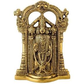 Kalakriti Metal Wall Hanging Tirupati Balaji God Sri Venkateswara Idol for Home Decoration | Gifts Statue | Pooja | Living Room | Car | Mandir | Temple Decor | Pack of 1