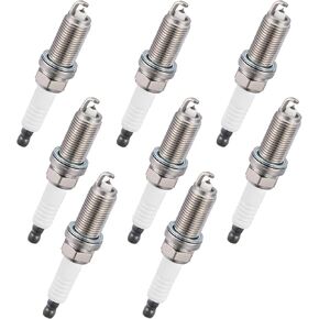 BDFHYK 6858 Iridium Spark Plugs Compatible with Lexus 06 GS300,07-11 GS350,13-15 GS350,07-11 GS450h,08-14 IS F,06-15 IS250,16-17 IS300,06-17 IS350,16-17 RC300,15-17 RC350 2.5L 3.0L 3.5L V6 Set of 8