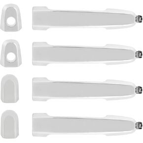 Deal New 4pcs Complete Left+Right Front+Rear Side Chrome Exterior Door Handles Replacement Kit Fit Matrix Corolla Camry Highlander RAV4 Prius Vibe ES300 ES330 xA xB xD Yaris 4-Door Sedan
