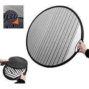 LadyRosian 32in Foldable Striped Reflector Line Board Dent Checker Tool Panel for Car Dent Removal