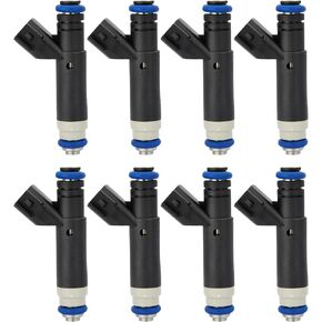 Fuel Injectors Compatible with Ford 2004-2005 E-150 Club Wagon & Explorer & 2004-2008 E-150 & F-150 & 2005-2008 E-250, Mercury Mountaineer 2004-2005 V8 4.6L Replace# FJ867, 800-1903N, CM-5171