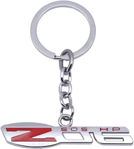 1 قطعة 3D Z06 شعار سيارة سبيكة المنزل مفتاح سلسلة فوب حلقة هدية تزيين in Kuwait