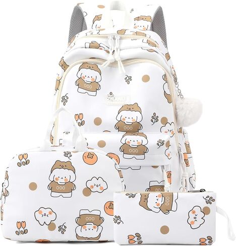 YJMKOI Backpack for Girls Middle School Bookbag Kawaii Elementary School Bags for Teens in Saudi Arabia