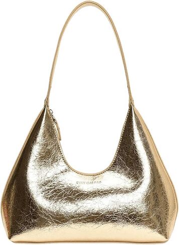 Verdusa Women's Metallic Hobo Shoulder Bags Top Handle Handbag Zipper Purses in Saudi Arabia