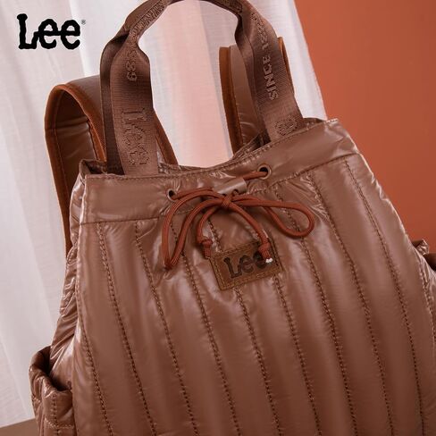 Montana West x Lee Puffer Backpack Purse for Women Quilted Travel Fashion Backpack Daypack Ladies Casual Drawstring Bag Black LEE49-002BK in Saudi Arabia