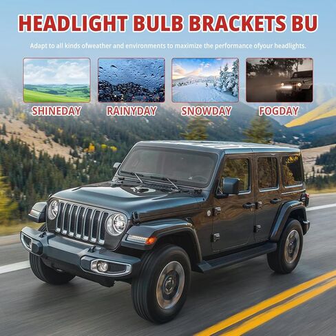 دلاء المصباح الأمامي LH & RH المتوافقة مع 1997-2006 Jeep Wrangler استبدال OE 110383 110384 in Kuwait