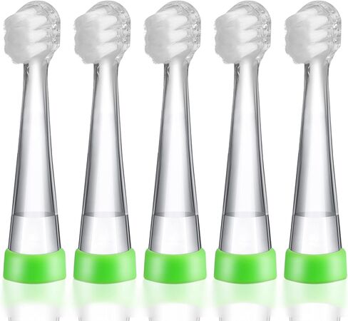 Baby Toothbrush Heads Compatible with Papablic/BabyHandy/Electric Toothbrushes, Compatible with Brush-Baby BabySonic/Seago SG902/SG602, 5 Pack in Saudi Arabia