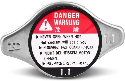 1 PC Car Radiator Reservoir Cap, Open Cooling System Overflow Water Tank System Sealing Anti-scalding Cap, Replace OEM #19045-RAA-003, for Honda Civic Accord Odyssey CRV Pilot (Black) in Saudi Arabia