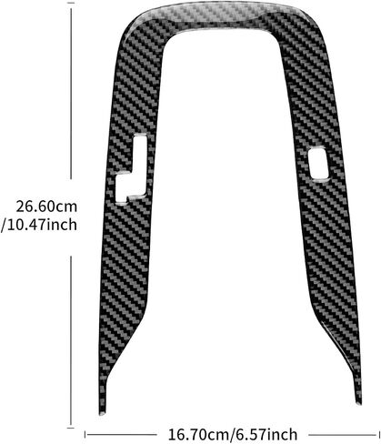 AIRSPEED Carbon Fiber for 2019-2024 Toyota Corolla 2021-2024 Corolla Cross Gear Shift Frame Cover Center Console Interior Trim Accessories, Black in Kuwait
