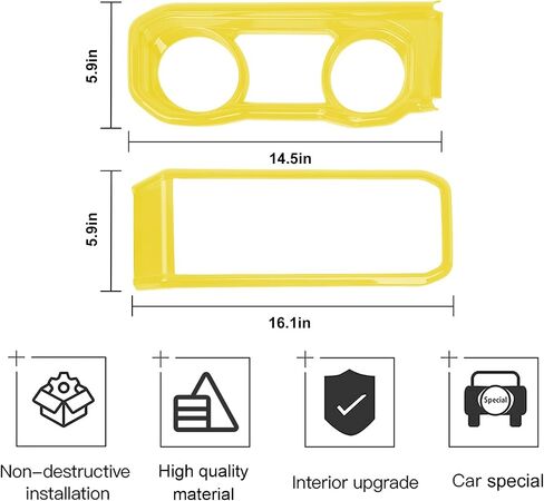 CheroCar Center Console Dashboard Panel Cover Interior Decoration Accessories for Jeep Wrangler JL JLU & Gladiator JT 2024+,Purple in Kuwait