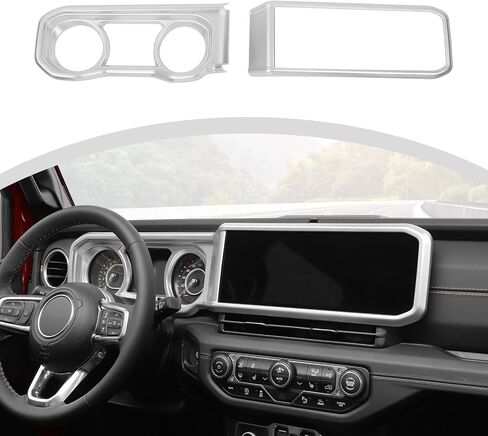 CheroCar Center Console Dashboard Panel Cover Interior Decoration Accessories for Jeep Wrangler JL JLU & Gladiator JT 2024+,Purple in Kuwait