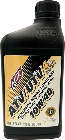 زيت المحرك الاصطناعي Klotz ATV UTV 10W-40 4-Stroke مع ناقل حركة رطب متكامل - 1 كوارت | تحسين الأكسدة والمنظفات والحماية من التآكل زيت كلوتز ATVUTV-1040 in Saudi Arabia