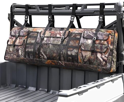 Double UTV Tool Carrier Soft Case, Quick Release Hunting Tool Bag Rack for Hunting Activities Compatible with Polaris Ranger Yamaha Kawasaki and Most UTVs (Black) in Saudi Arabia