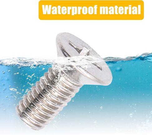 8 PCS Braking Disc Rotor Screws Kit, Stainless Front Rear Braking Bolts, Cross Flat Head Screw, Suitable for Honda Hyundai (Silver) in Saudi Arabia