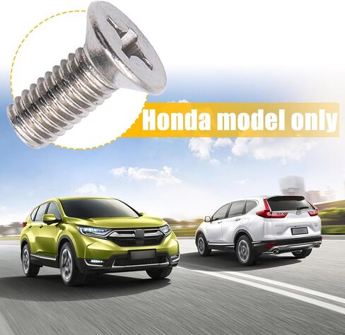8 PCS Braking Disc Rotor Screws Kit, Stainless Front Rear Braking Bolts, Cross Flat Head Screw, Suitable for Honda Hyundai (Silver) in Saudi Arabia