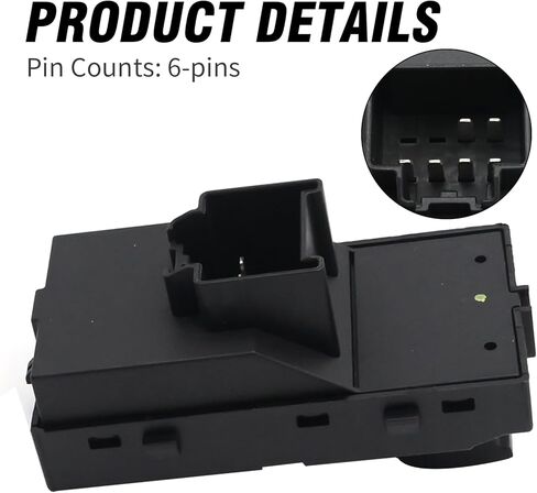 DWS638 استبدال مفتاح نافذة الطاقة الأمامية اليمنى لاستبدال Buick Encore 2013-2016 لسيارة شيفروليه كروز 2011-2015 لاستبدال Equinox 2010-2014، يستبدل 1S12367 13305370 in Kuwait