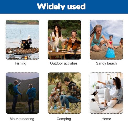 Travel Folding Camping Stool, 14.6 inches Tripod Chair and Maximum weight 300 lbs Outdoor Portable Party Chair Fishing Chair Seat for Camping Fishing Hiking Gardening and Beach Garden Painting in Kuwait