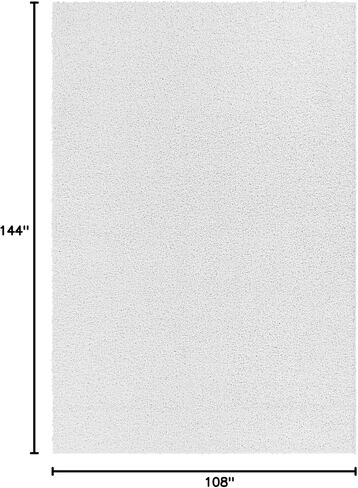Garland Rug Southpointe Shag Area Rug, 9 ft. x 12 ft., White in Saudi Arabia