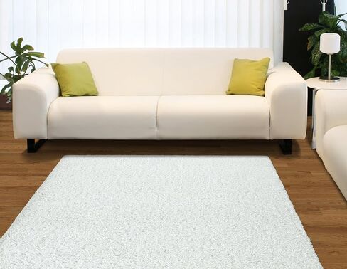 Garland Rug Southpointe Shag Area Rug, 9 ft. x 12 ft., White in Saudi Arabia