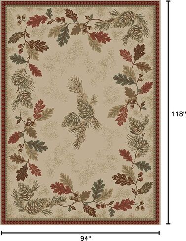 Mayberry Rug Oak Mountain Area Rug, 2 ft 3 in x 3 ft 3 in, Beige in Saudi Arabia
