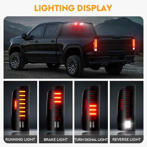 ضوء خلفي LED + طقم ضوء الفرامل الثالث مناسب لـ Dodge RAM 1500 2002-2006، لـ Dodge RAM 2500 3500 2003-2006، مصباح إيقاف خلفي عالي التثبيت، ضوء خلفي LED، عدسة دخان سوداء in Kuwait