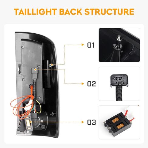 ضوء خلفي LED + طقم ضوء الفرامل الثالث مناسب لـ Dodge RAM 1500 2002-2006، لـ Dodge RAM 2500 3500 2003-2006، مصباح إيقاف خلفي عالي التثبيت، ضوء خلفي LED، عدسة دخان سوداء in Kuwait
