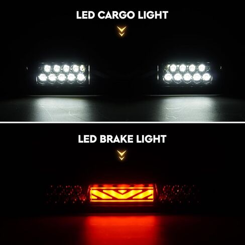 ضوء خلفي LED + طقم ضوء الفرامل الثالث مناسب لـ Dodge RAM 1500 2002-2006، لـ Dodge RAM 2500 3500 2003-2006، مصباح إيقاف خلفي عالي التثبيت، ضوء خلفي LED، عدسة دخان سوداء in Kuwait