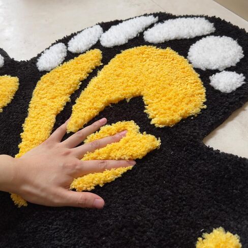 5x3ft Tufted Monarch Butterfly Rug Extra Large Nonslip Backing Machine Washable 3D High-Low Pile Area Runner Rug for Bedroom Living Room Hallway Bathroom in Saudi Arabia