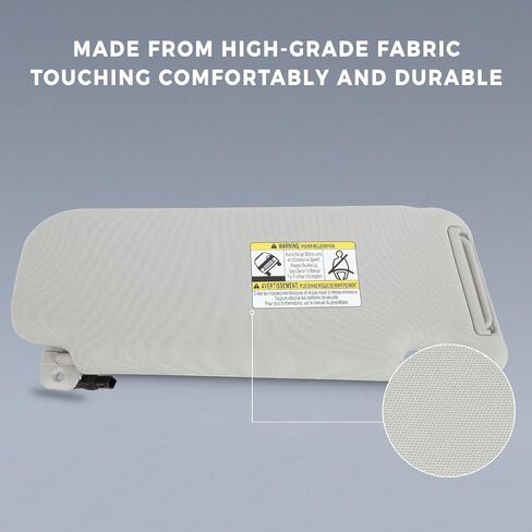 SCITOO Gray Left Driver Side Sun Visor Assembly fit for 2010 2011 2012 2013 2014 2015 for Mazda CX-9 with Sunroof in Saudi Arabia